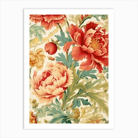 Floral Wallpaper 21 Art Print