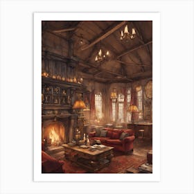 Harry Potter Living Room 4 Art Print