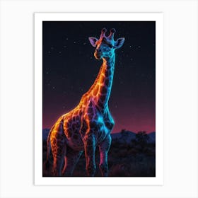 Giraffe Canvas Art 1 Art Print