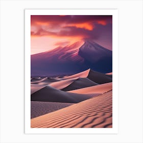 Sunset In The Desert 6 Art Print