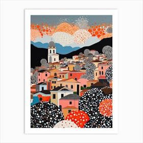 Salerno, Italy, Illustration In The Style Of Pop Art 4 Art Print