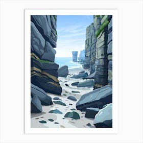 Rock Cliffs Art Print