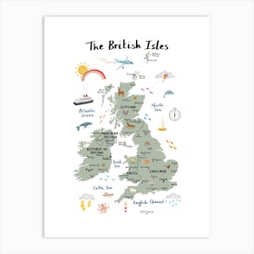 The British Isles  Art Print