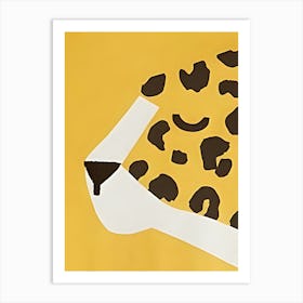 Cheetah Yellow Art Print