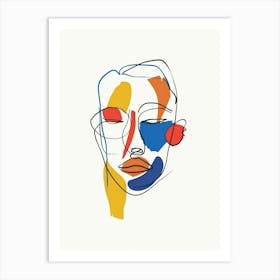 Woman'S Face 104 Art Print