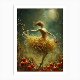 Spaghetti Dancer 3 Art Print