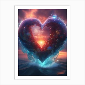 Love In The Ocean Art Print