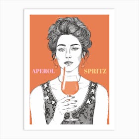 Aperol Spritz Orange - Aperol, Spritz, Aperol spritz, Cocktail, Orange, Drink 14 Art Print