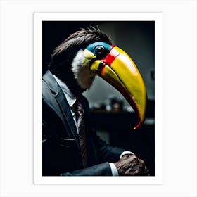 The Dapper Toucan Art Print