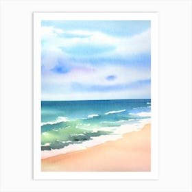 Daytona Beach 2, Florida Watercolour Art Print