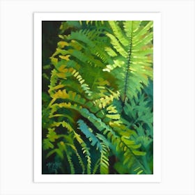 Sensitive Fern Cézanne Style Art Print