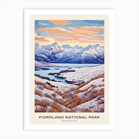 Fiordland National Park New Zealand 2 Poster Art Print