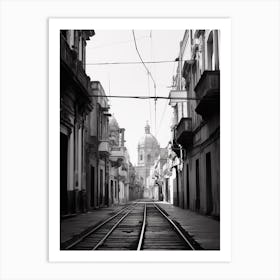 Catania, Italy, Black And White Photography 4 Art Print
