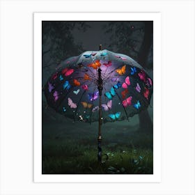 Butterfly Umbrella Art Print