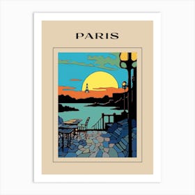 Minimal Design Style Of Paris, France 2 Poster Art Print