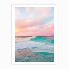 Jolly Beach, Antigua Pink Photography 1 Art Print