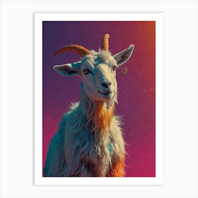 Goat In Space Art Print