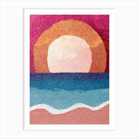 Sunset At The Beach 46 Art Print