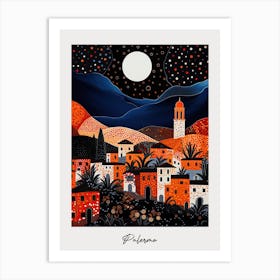 Poster Of Palermo, Italy, Illustration In The Style Of Pop Art 2 Art Print