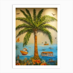 Palm Tree-Sunshine Delights Art Print