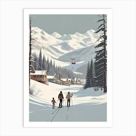 Retro Apres Ski Vintage Artwork (5) Art Print