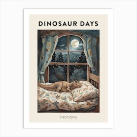 Dinosaur Snoozing 2 Art Print