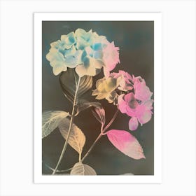 Iridescent Flower Hydrangea 2 Art Print