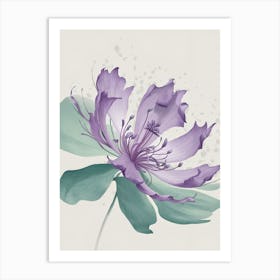 Purple Flower 1 Art Print