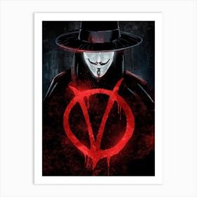 V For Vendetta IV Art Print