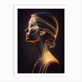 Portrait of Light 02 Art Print