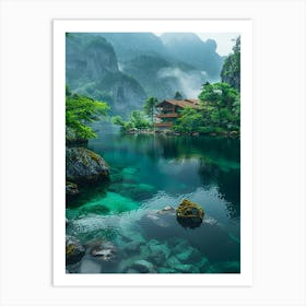 Lake In The Mountains 23 Art Print