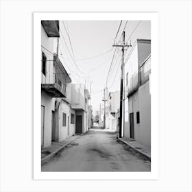 Nicosia, Cyprus, Black And White Photography 4 Art Print