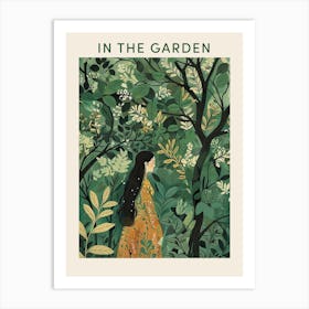 In The Garden Poster Green 5 Art Print