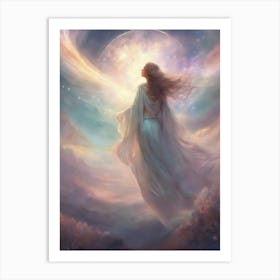 Angel Of The Moon Art Print