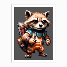 Rocket Raccoon Art Print