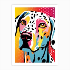 Bright Pop Art Dalmation 1 Art Print