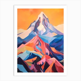 Mount Jefferson Usa 2 Mountain Painting Art Print