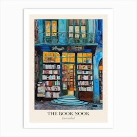 Instanbul Book Nook Bookshop 1 Poster Art Print