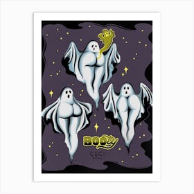 Booty Ghosts Art Print