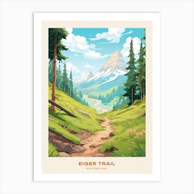 Eiger Trail Switzerland Hike Poster Art Print