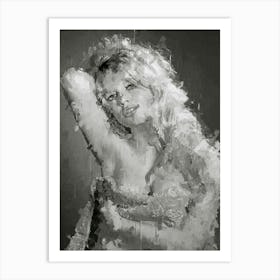 Brigitte Bardot Vintage Art Print