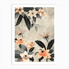 Chinese Flowers 2 Art Print