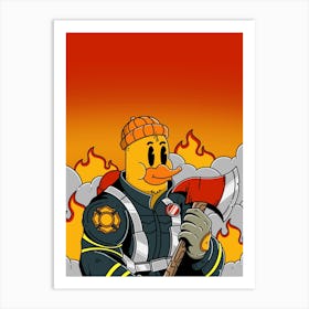 The Duckfighter Art Print