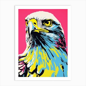 Andy Warhol Style Bird Hawk 3 Art Print