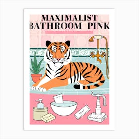 Maximist Bathroom Pink Art Print