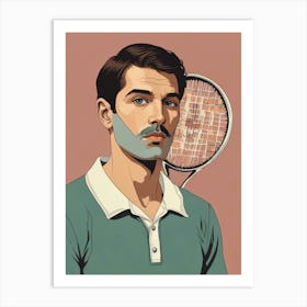 Tennis Player 2 Art Print