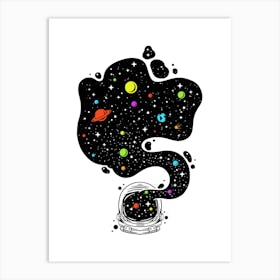 Multicolor Cosmic Spirit Art Print