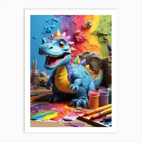 Dinosaur Painting 2 Art Print