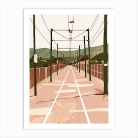 Train Track Art Print