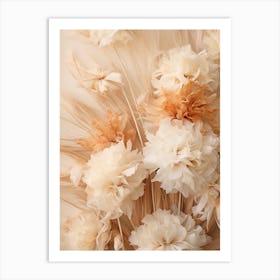 Boho Dried Flowers Carnation 5 Art Print